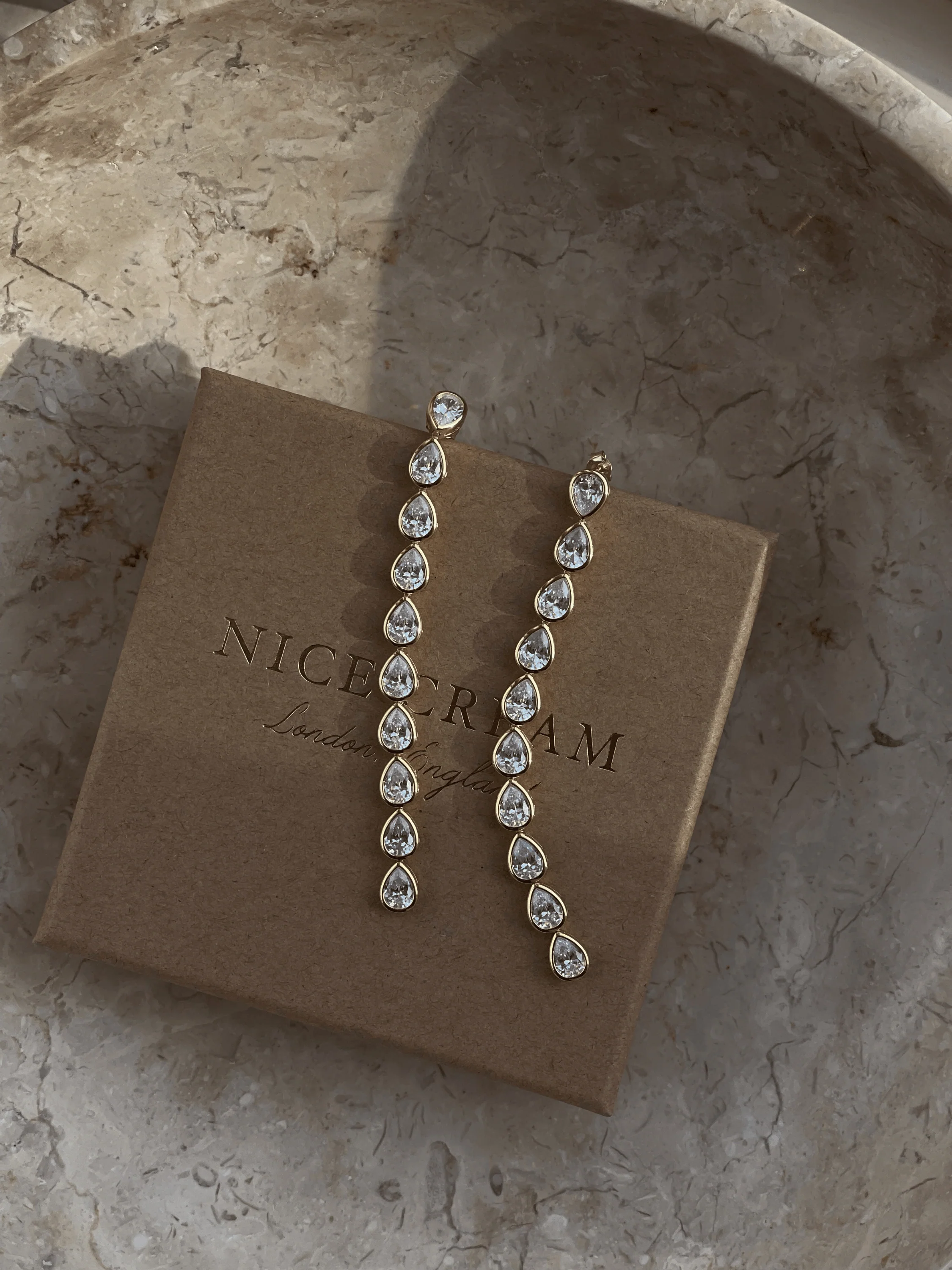 Constance Pear Drop Earrings - Image 3