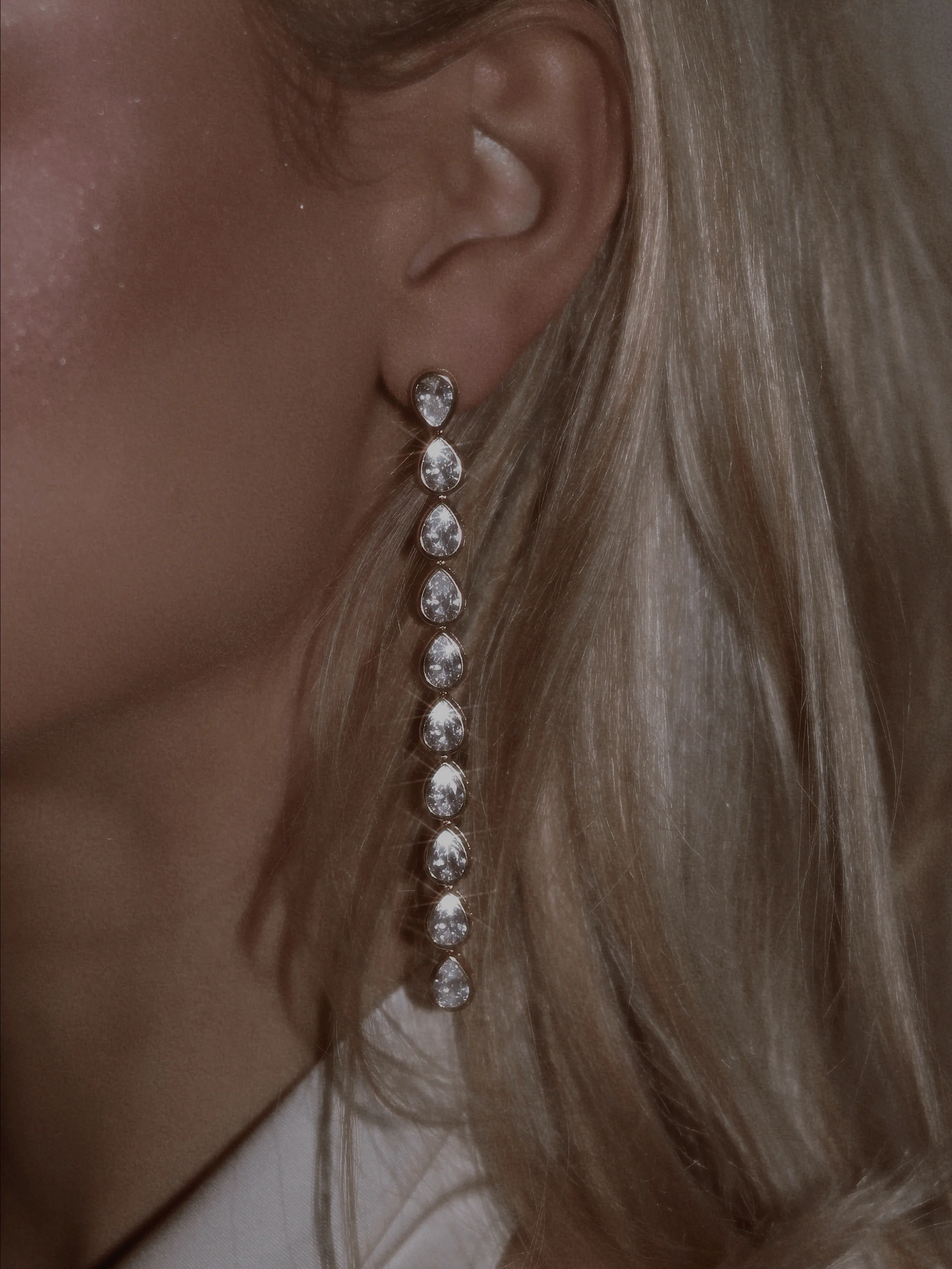 Constance Pear Drop Earrings - Image 4