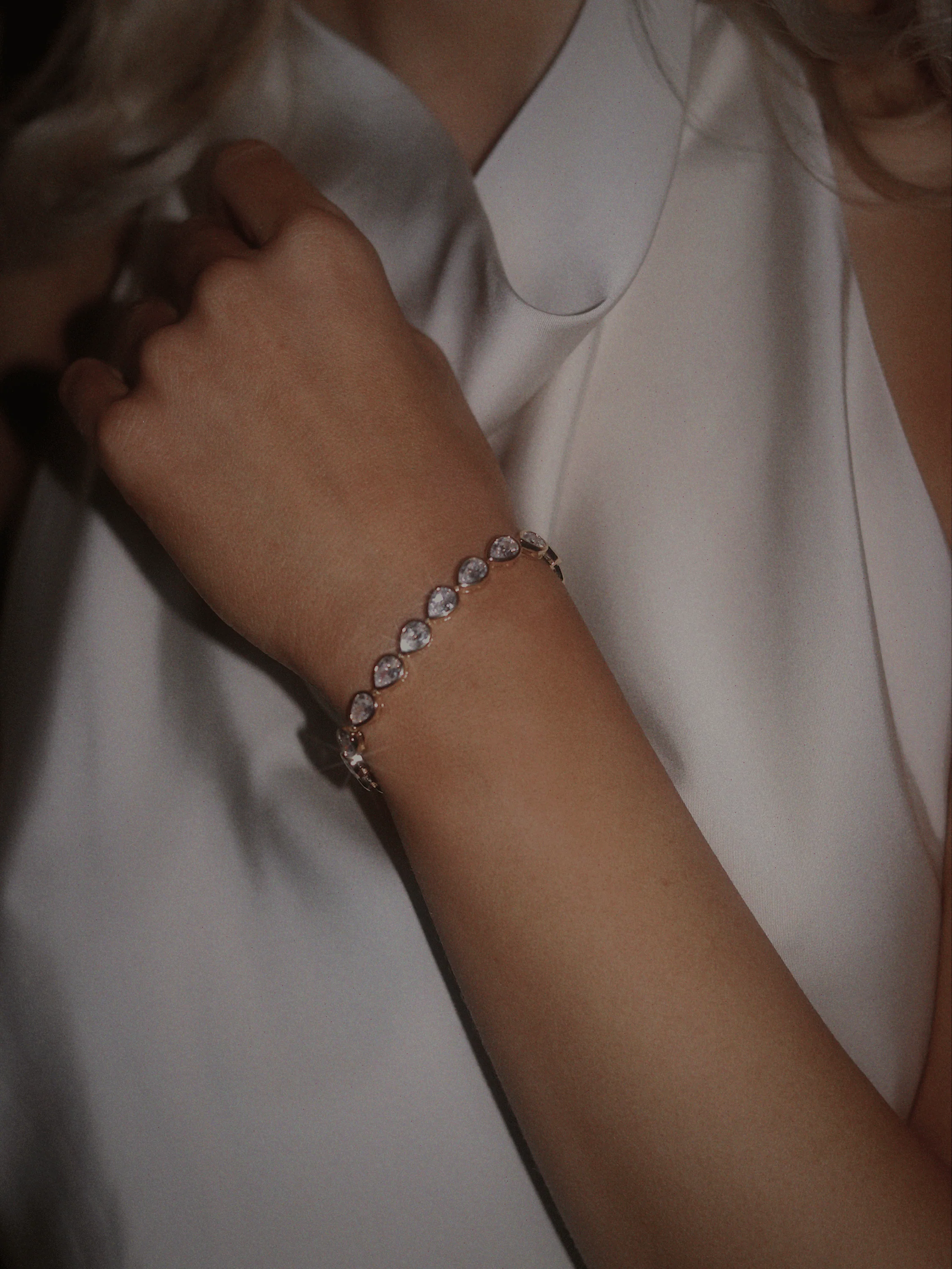 Constance Pear Tennis Bracelet - Image 6