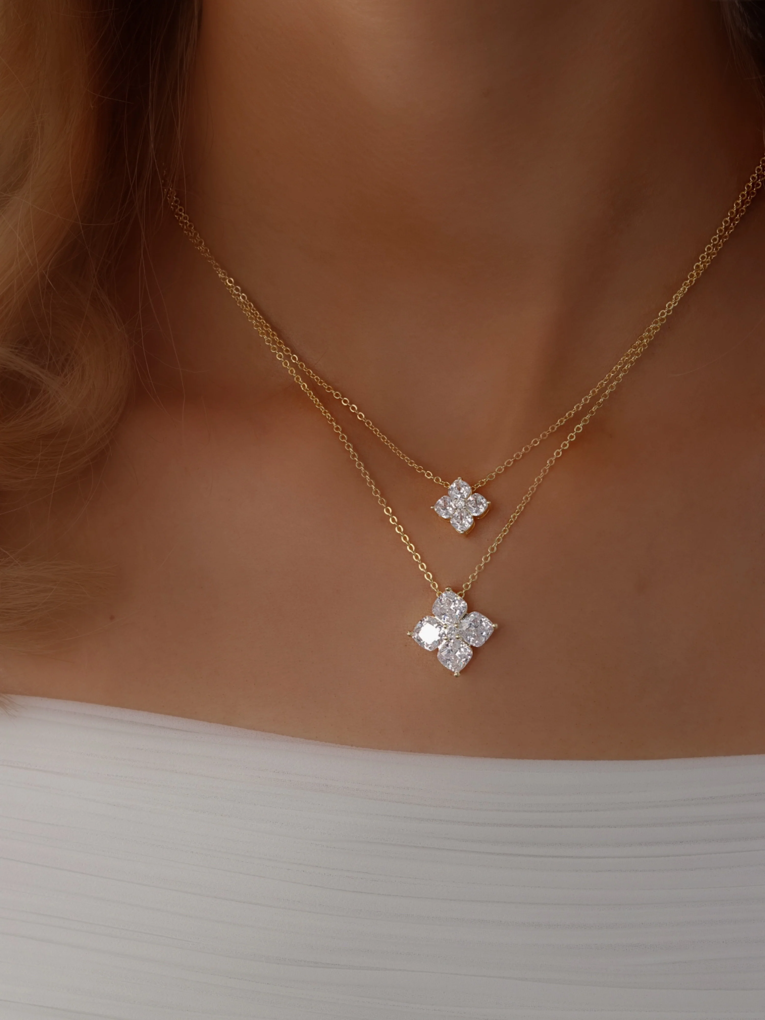 Crystal Hydrangea Necklace - Image 4