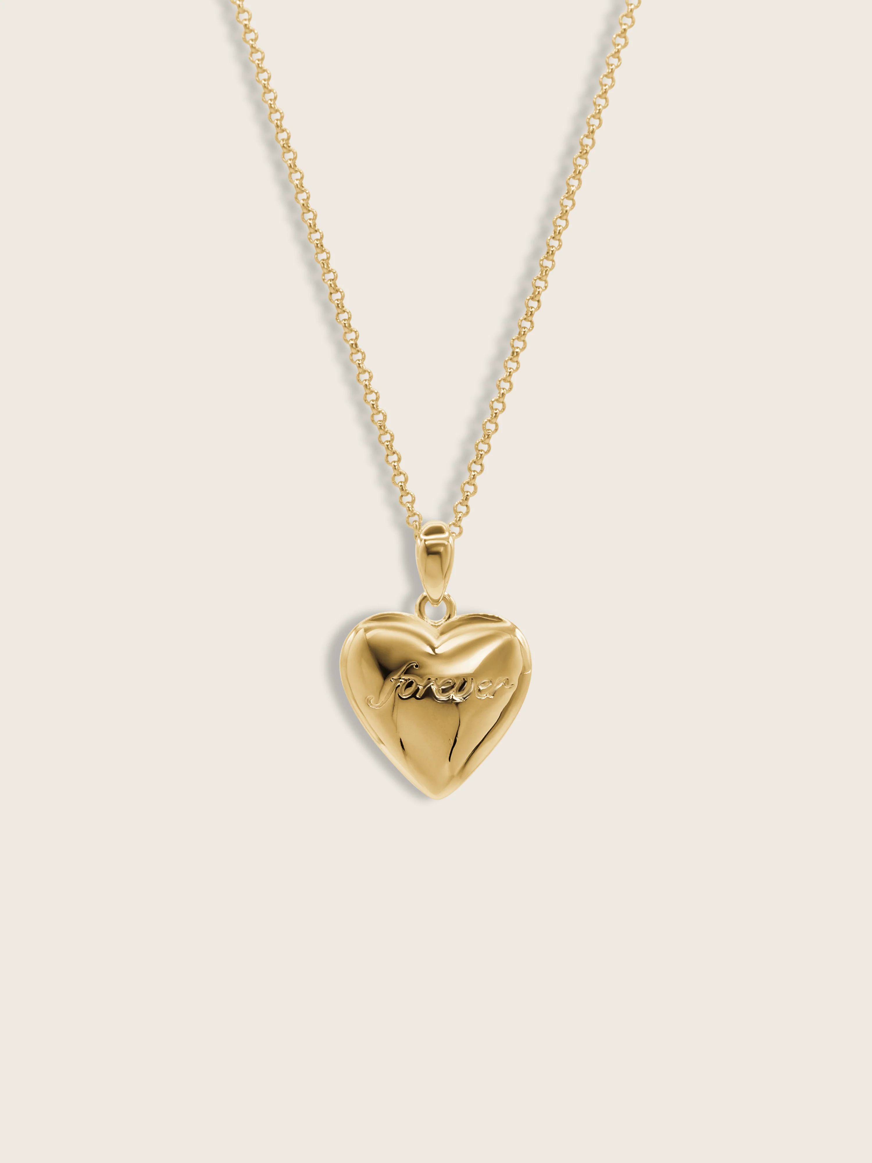 "Forever & Always" Reversible Heart Necklace - Image 2