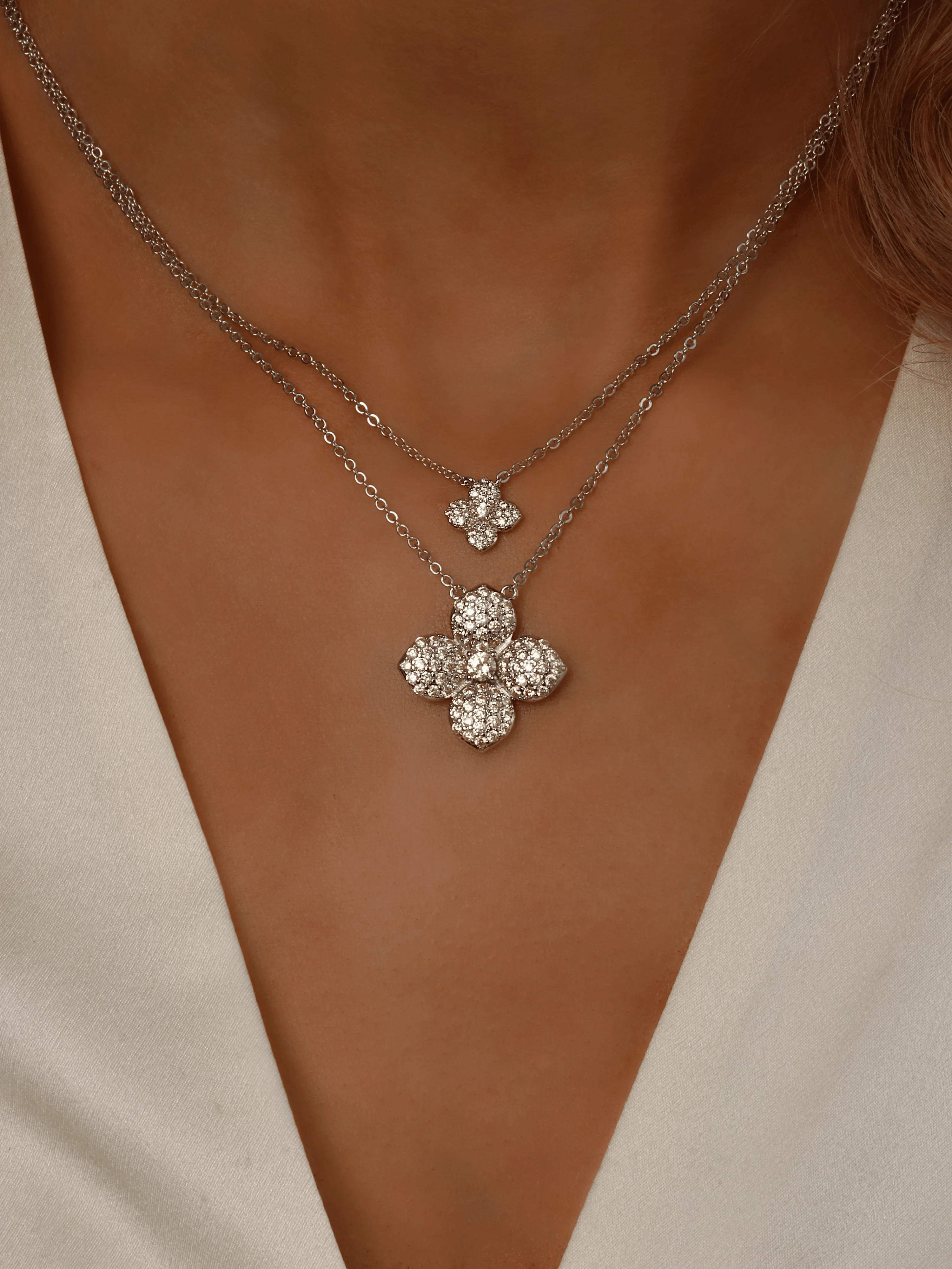 Mini Hydrangea Necklace - Lemon Drop - Image 3