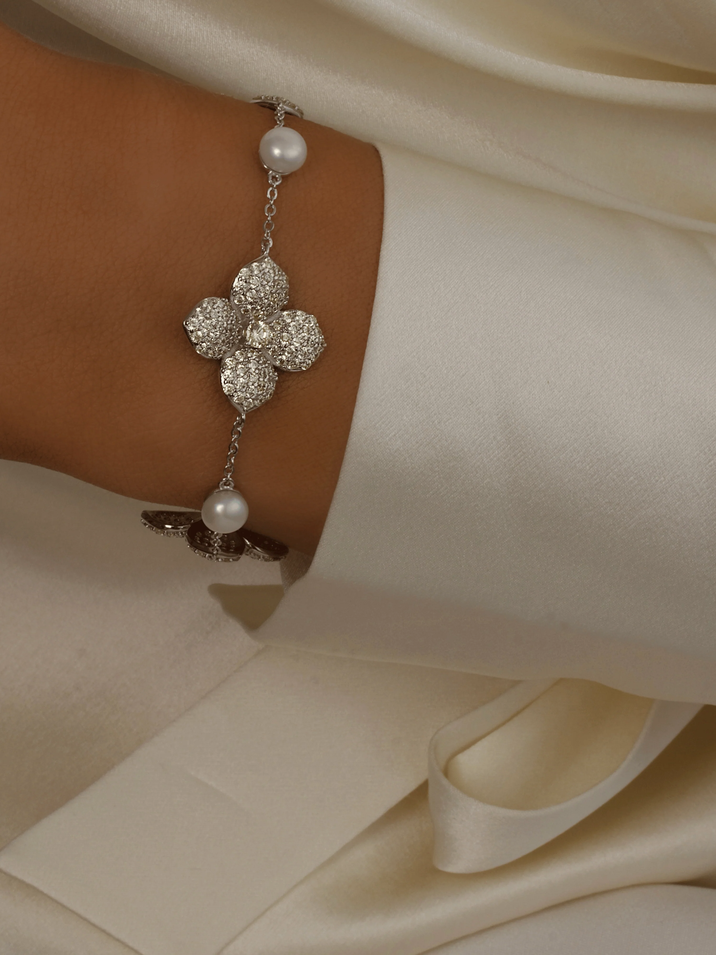 Hydrangea Pearl Bracelet - Lemon Drop - Image 2