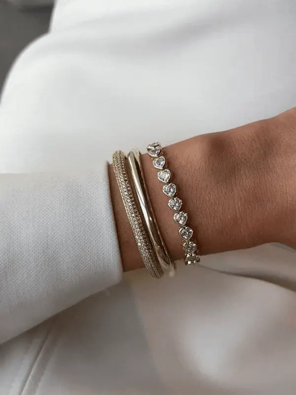 Juliette Heart Tennis Bracelet - Image 2