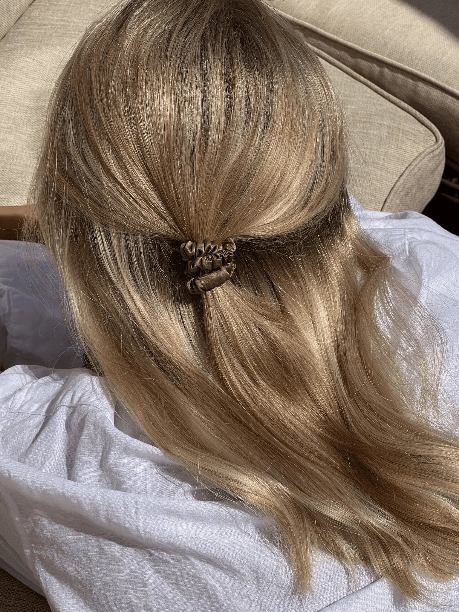 Lawn Tennis Silk Skinny Scrunchies - Image 3