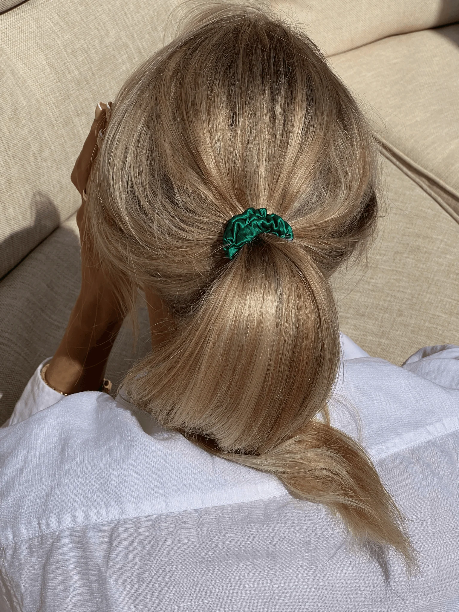 Lawn Tennis Silk Skinny Scrunchies - Image 4