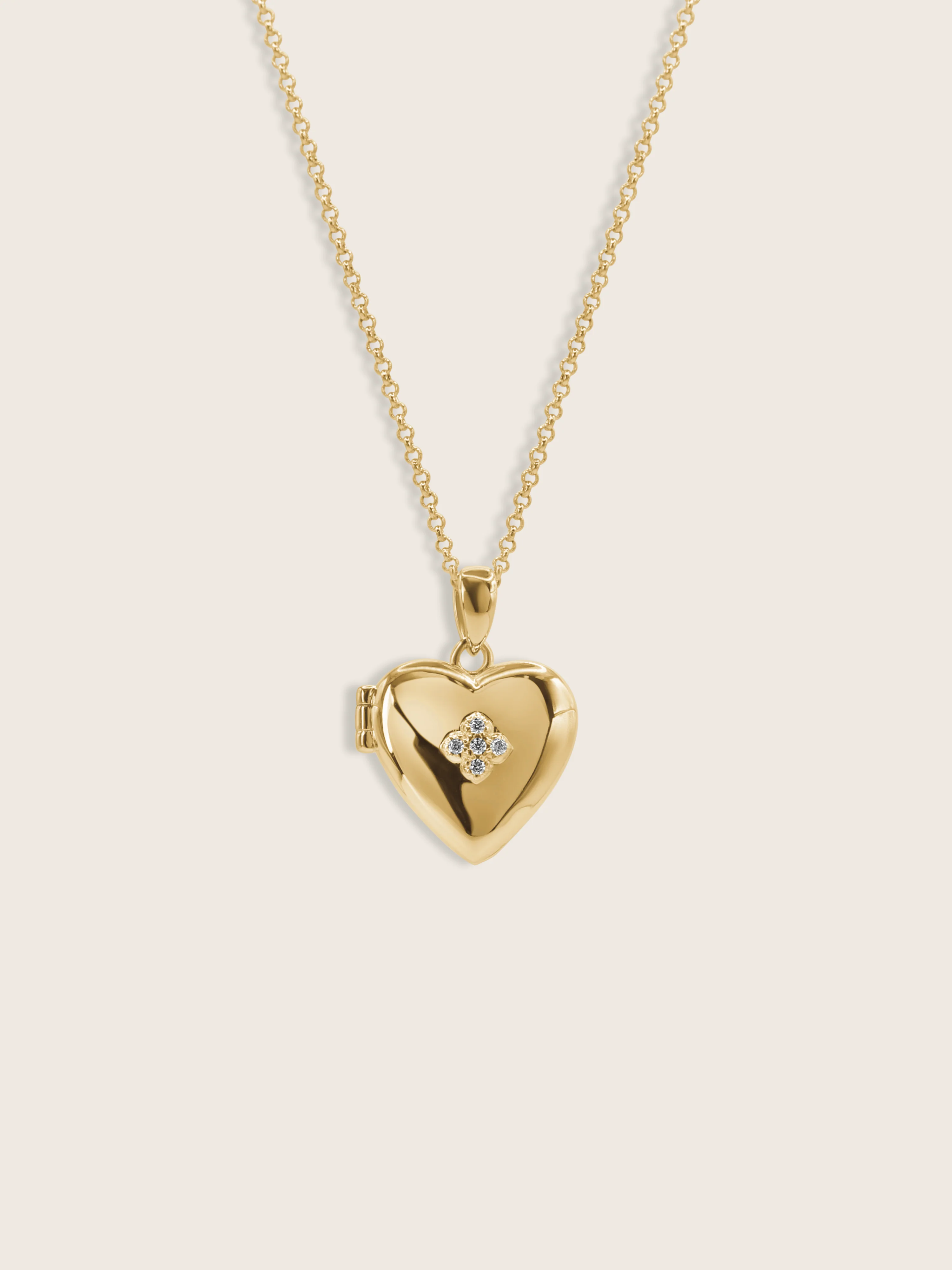 Love Locket Hydrangea Necklace - Image 2