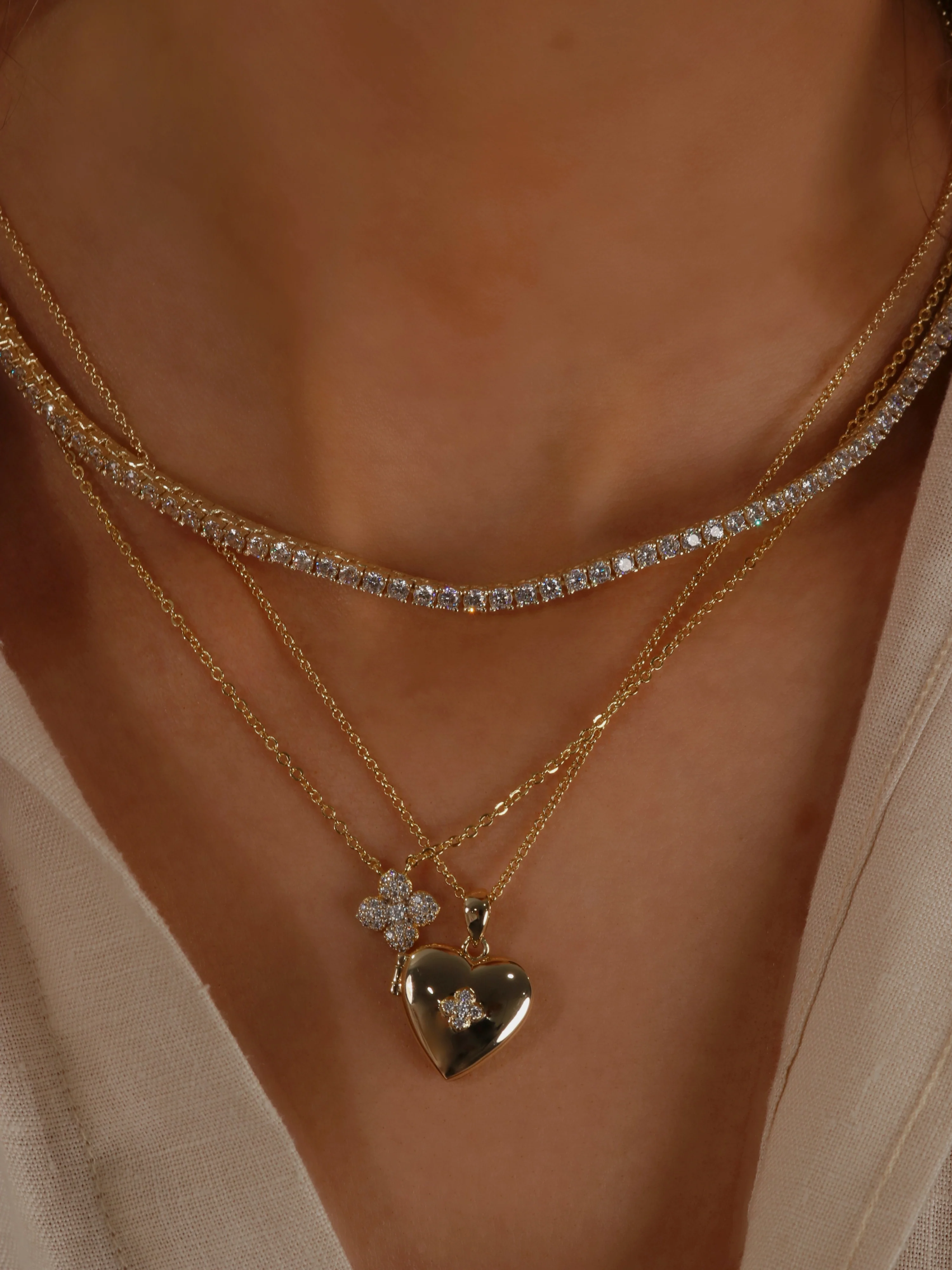 Love Locket Hydrangea Necklace - Image 4