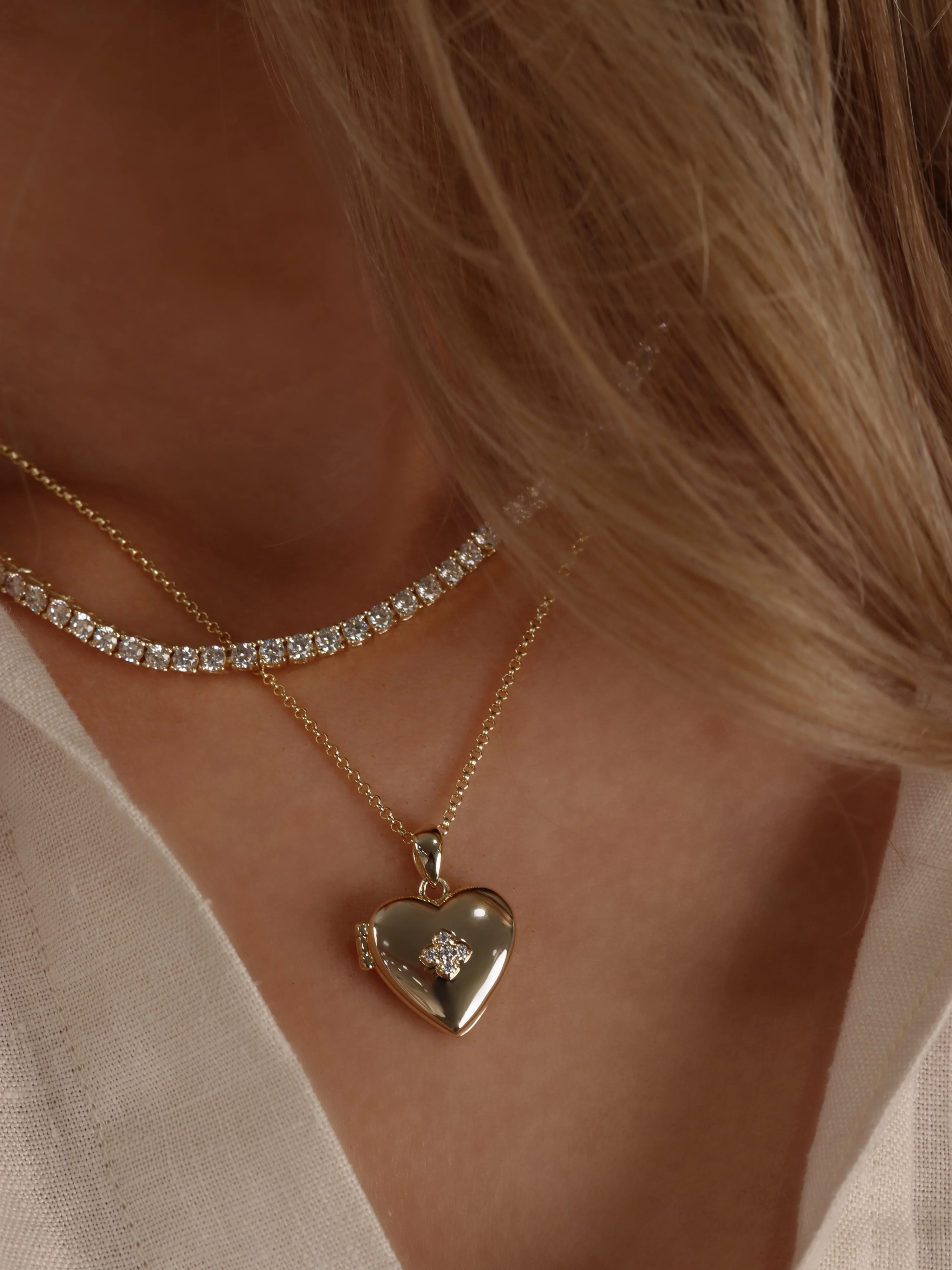 Love Locket Hydrangea Necklace - Image 7