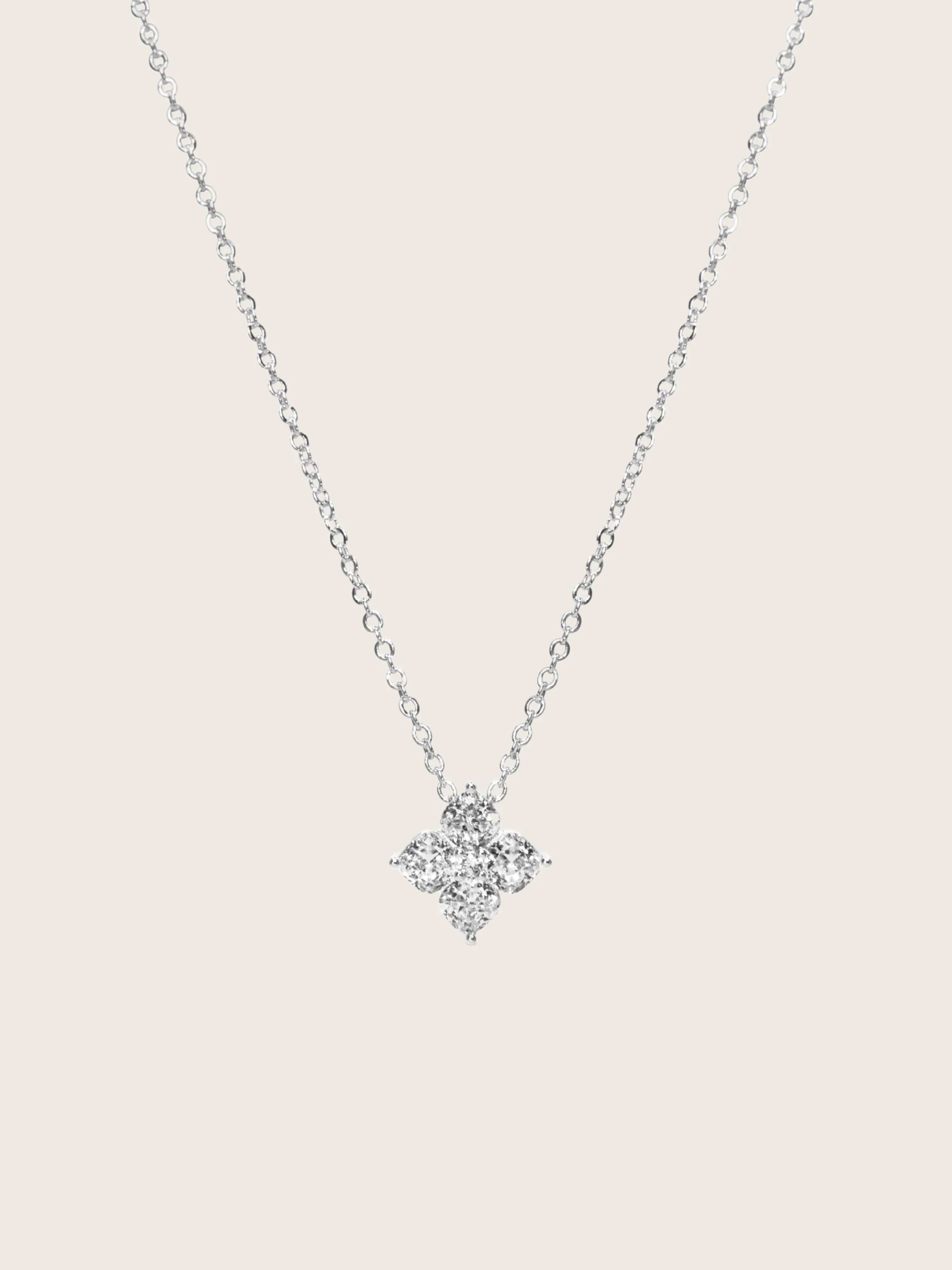 Mini Crystal Hydrangea Necklace - Image 2