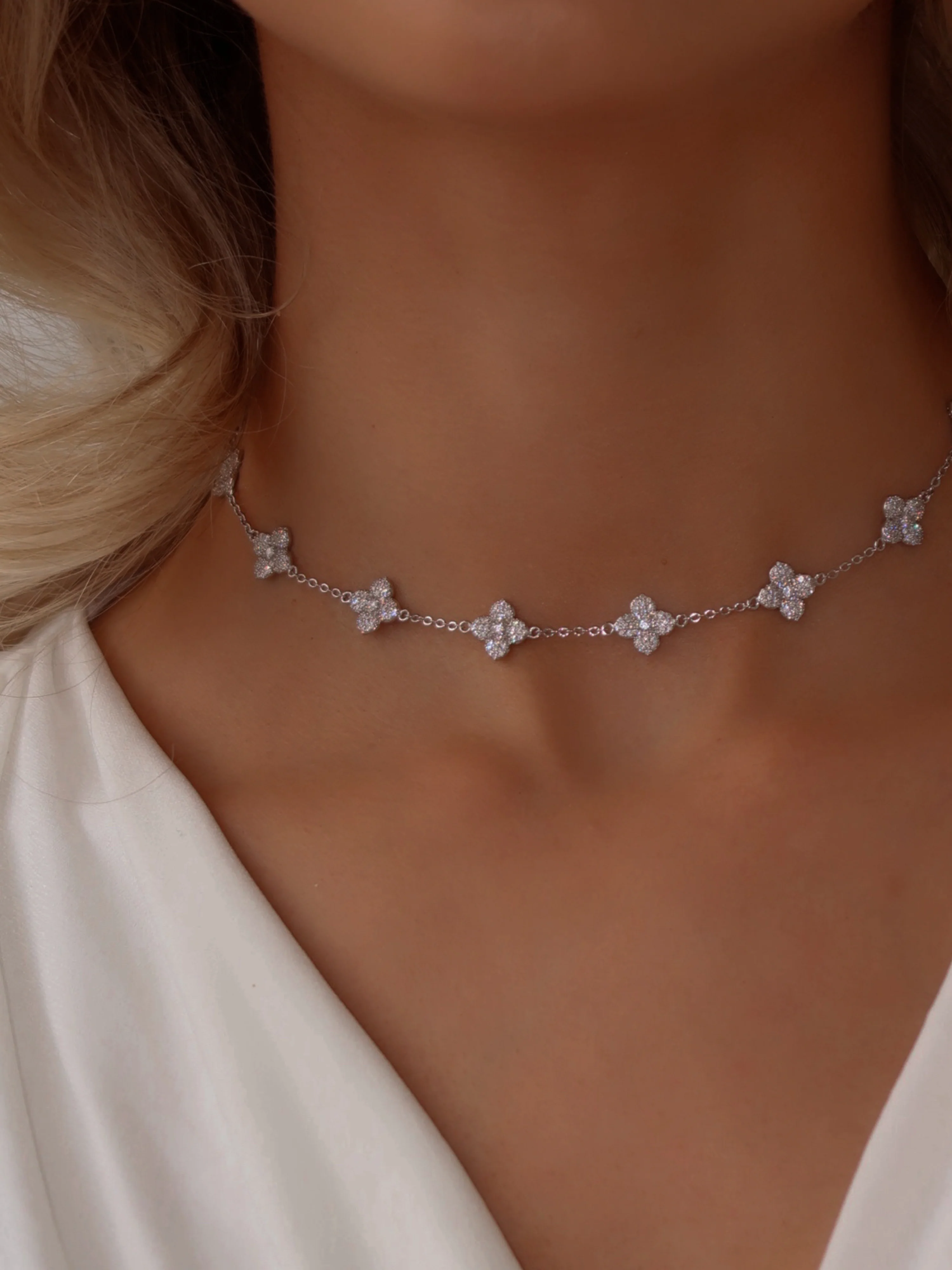 Multi-Mini Hydrangea Necklace - Image 3