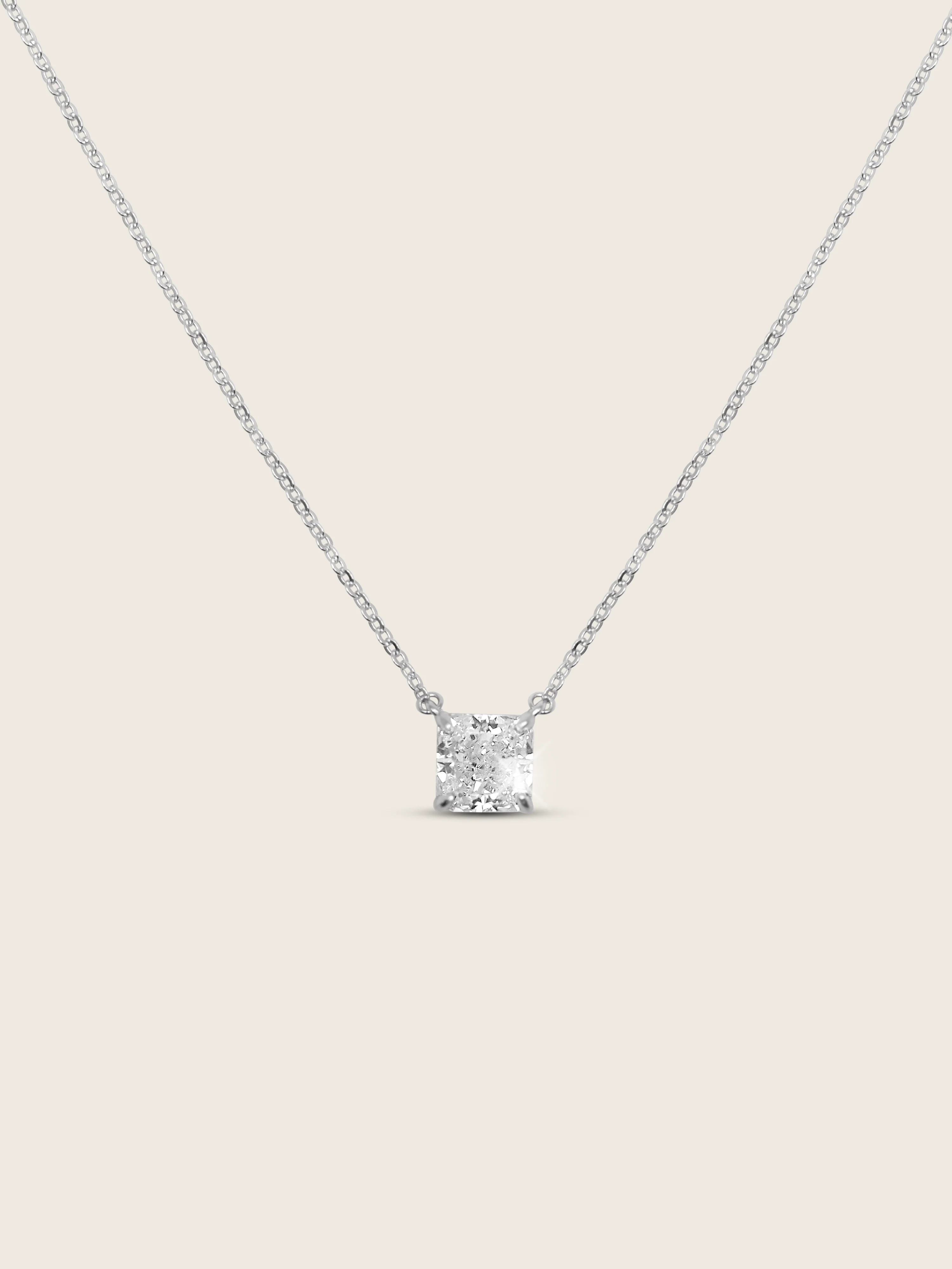 Regina Princess Square Cut Necklace
