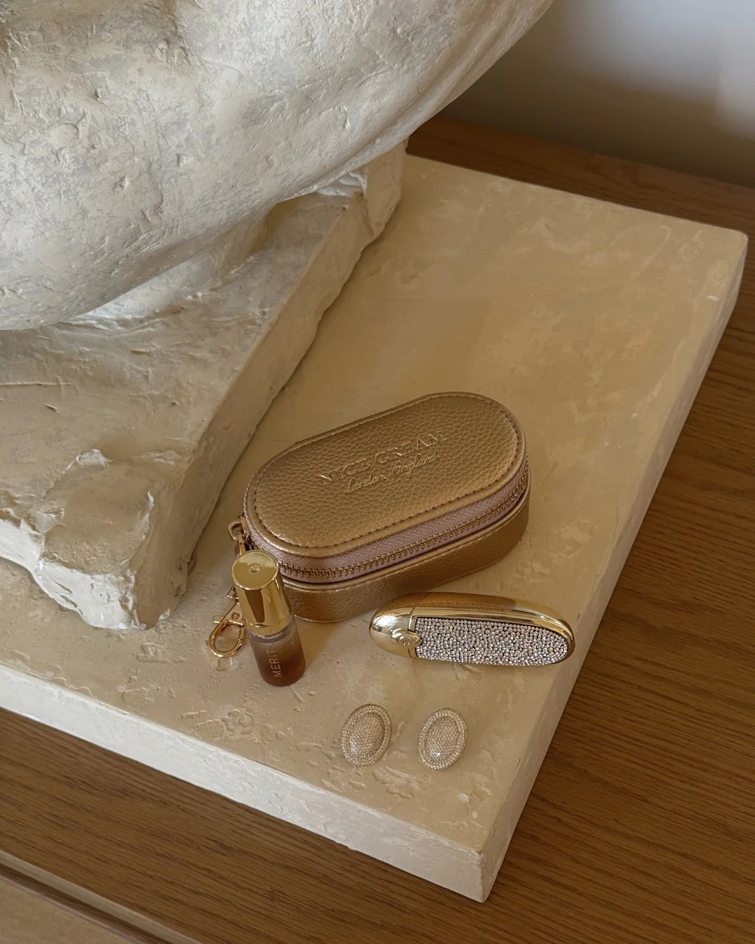 Small Jewellery Case - Champagne - Image 2