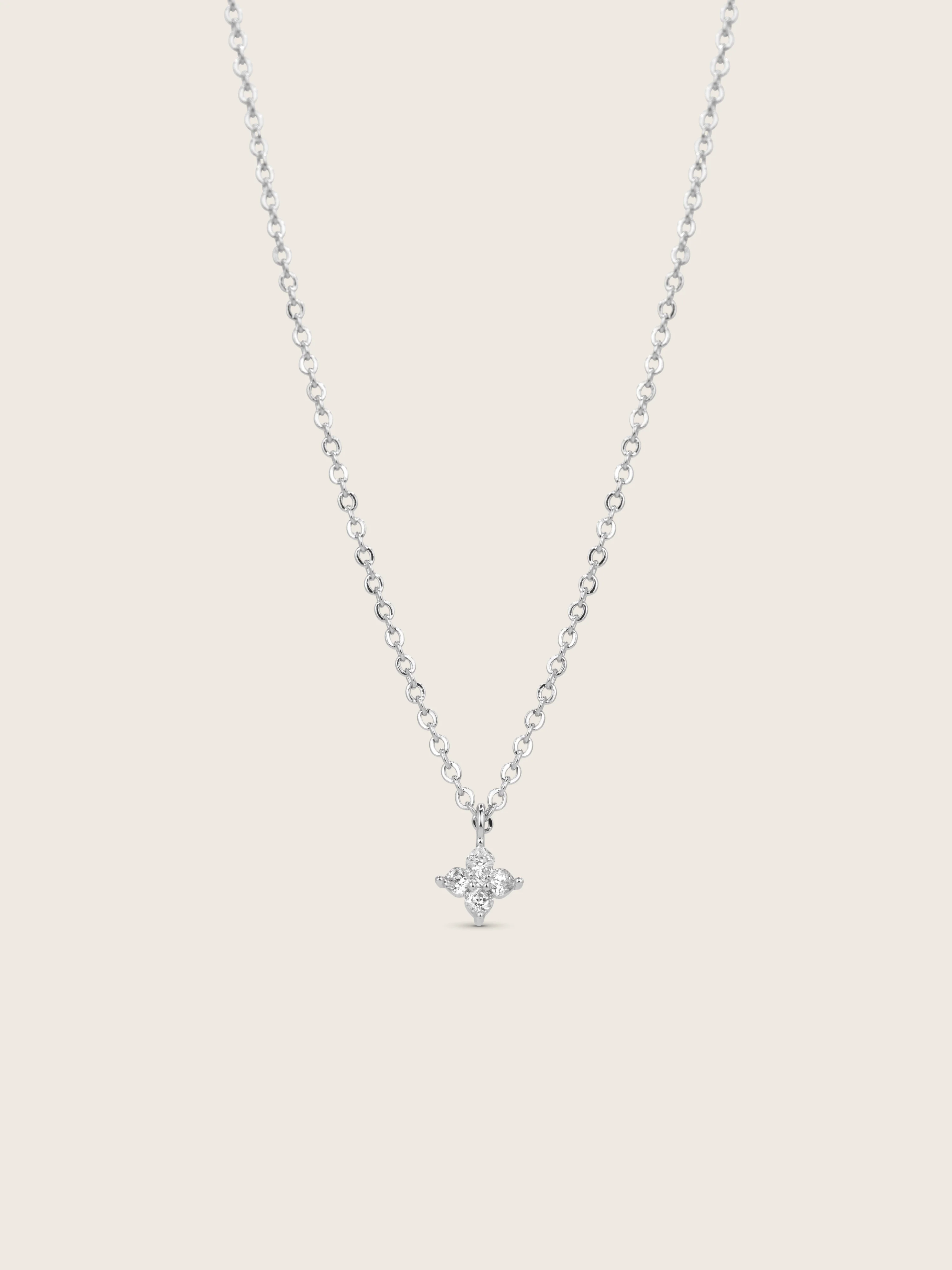 Petite Crystal Hydrangea Necklace - Image 2