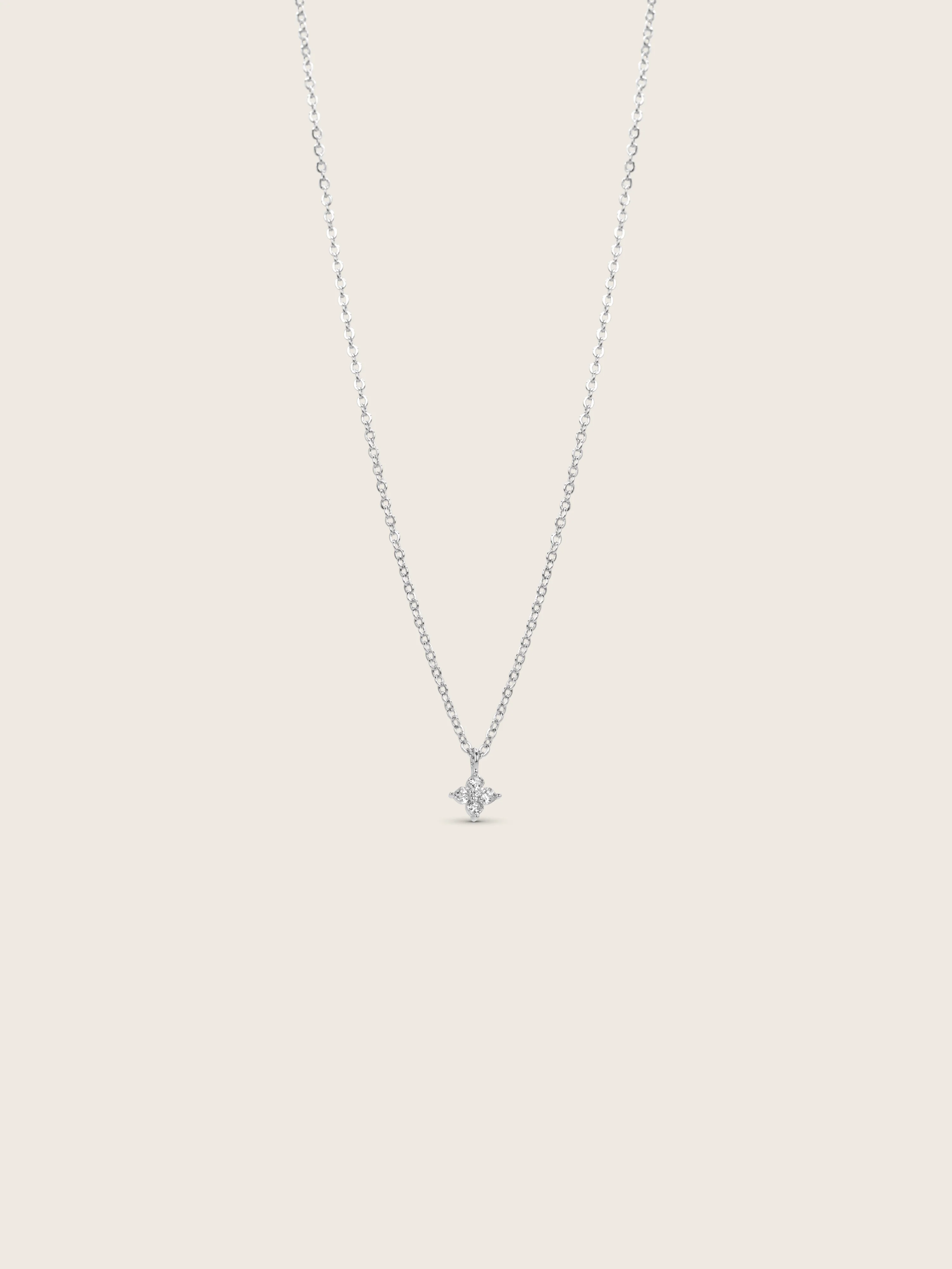 Micro Crystal Hydrangea Necklace - Image 2
